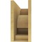 Ekena Millwork 10"W x 30"D x 20"H Classic Alma Rough Cedar Woodgrain TimberThane Corbel, Primed Tan CORUR10X30X20ALMRCPR - alternate 2